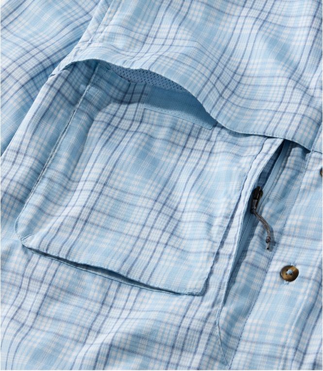 L.L.Bean Men's Tropicwear Woven Shirt Long Sleeve Plaid - Quest Outdoors