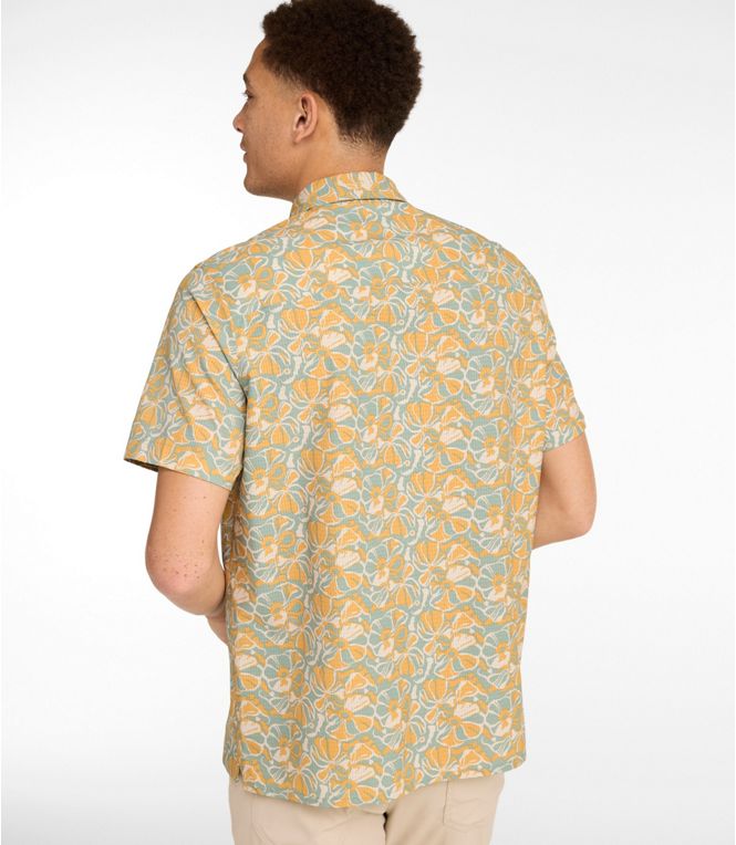L.L.Bean Men's Ultralight Venture Shirt, Short - Sleeve Print - Quest Outdoors