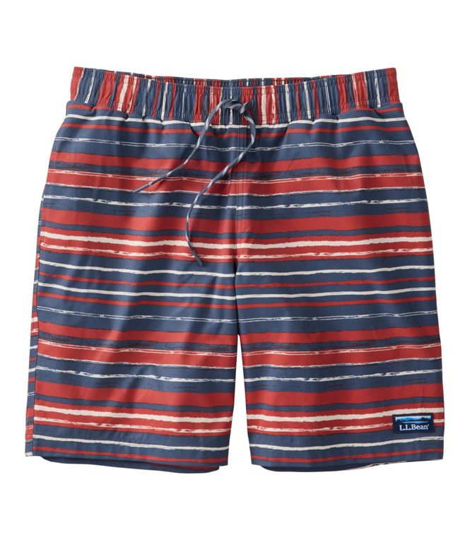 L.L.Bean Men's Vacationland Stretch Swim Trunk 8" Print - Quest Outdoors