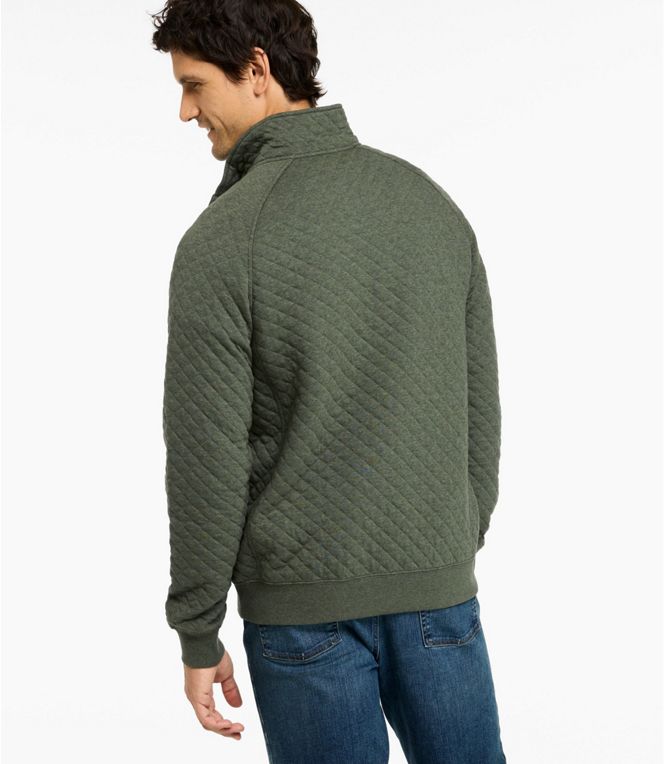 L.L.Bean M's Bean's Quilted Sweatshirt, Mockneck - Quest Outdoors