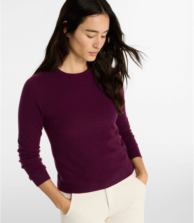 L.L.Bean Women's Classic Cashmere, Crewneck, Regular - Quest Outdoors