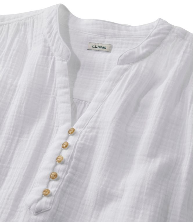 L.L.Bean Women's Cloud Gauze Short Sleeve Shirt Dress - Quest Outdoors