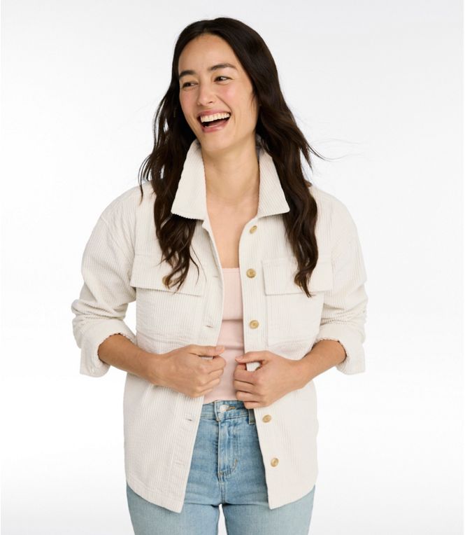 L.L.Bean Women's Comfort Corduroy Big Shirt, Regular - Quest Outdoors