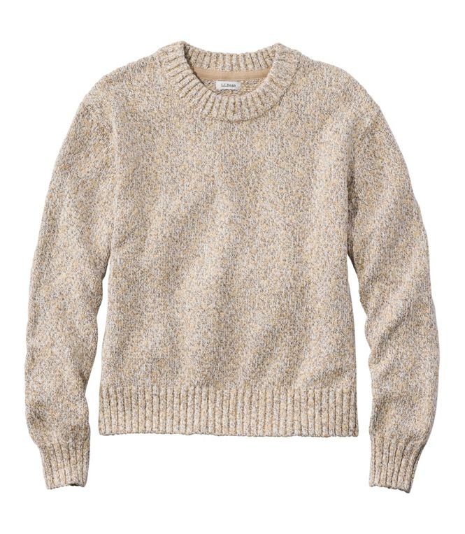 L.L.Bean Women's Cotton Ragg Sweater, Relaxed Crewneck, Regular - Quest Outdoors