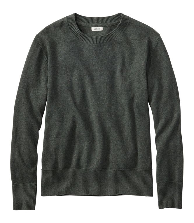 L.L.Bean Women's Cotton/Cashmere Sweater, Crewneck, Regular - Quest Outdoors