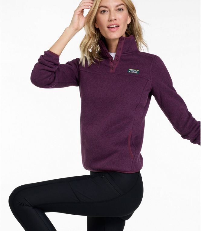 L.L.Bean Women's L.L.Bean Sweater Fleece Pullover, Regular - Quest Outdoors