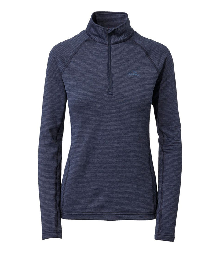 L.L.Bean Women's Midweight Base Layer Crew Top, 1/4 Zip, Regular - Quest Outdoors