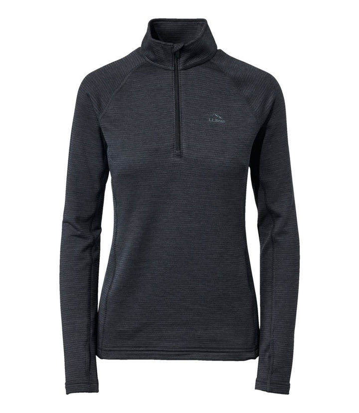 L.L.Bean Women's Midweight Base Layer Crew Top, 1/4 Zip, Regular - Quest Outdoors
