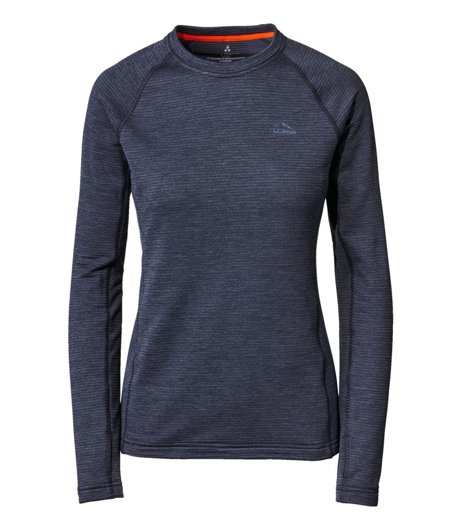 L.L.Bean Women's Midweight Base Layer Crew Top - Quest Outdoors