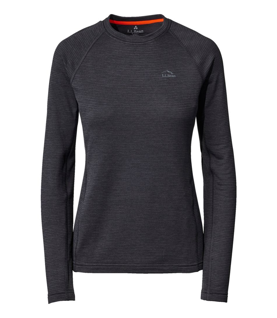 L.L.Bean Women's Midweight Base Layer Crew Top - Quest Outdoors