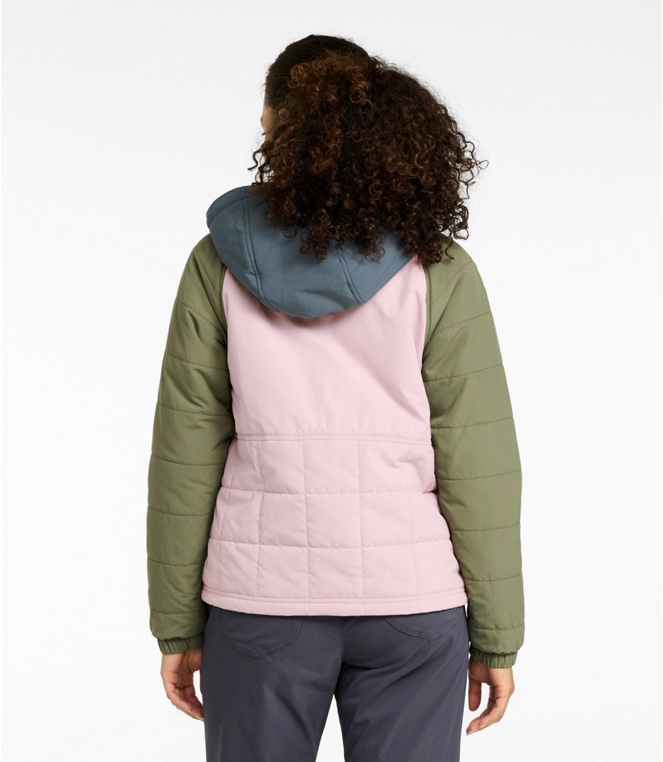 L.L.Bean Women's Mountain Classic Insulated Anorak, Colorblock, Reg - Quest Outdoors