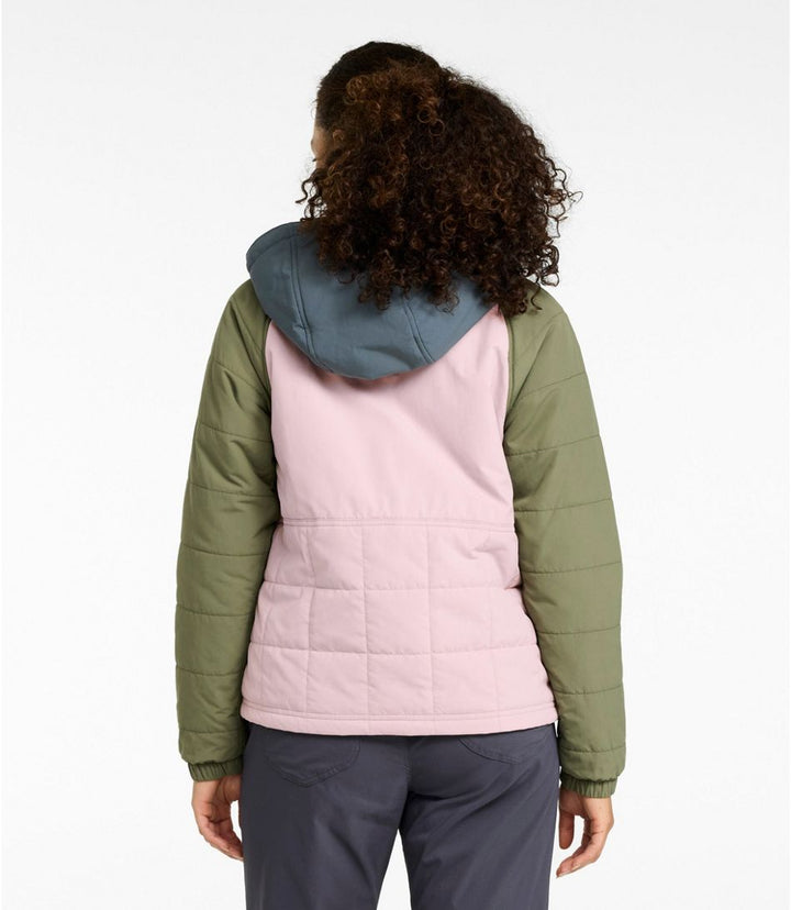 L.L.Bean Women's Mountain Classic Insulated Anorak, Colorblock, Reg - Quest Outdoors