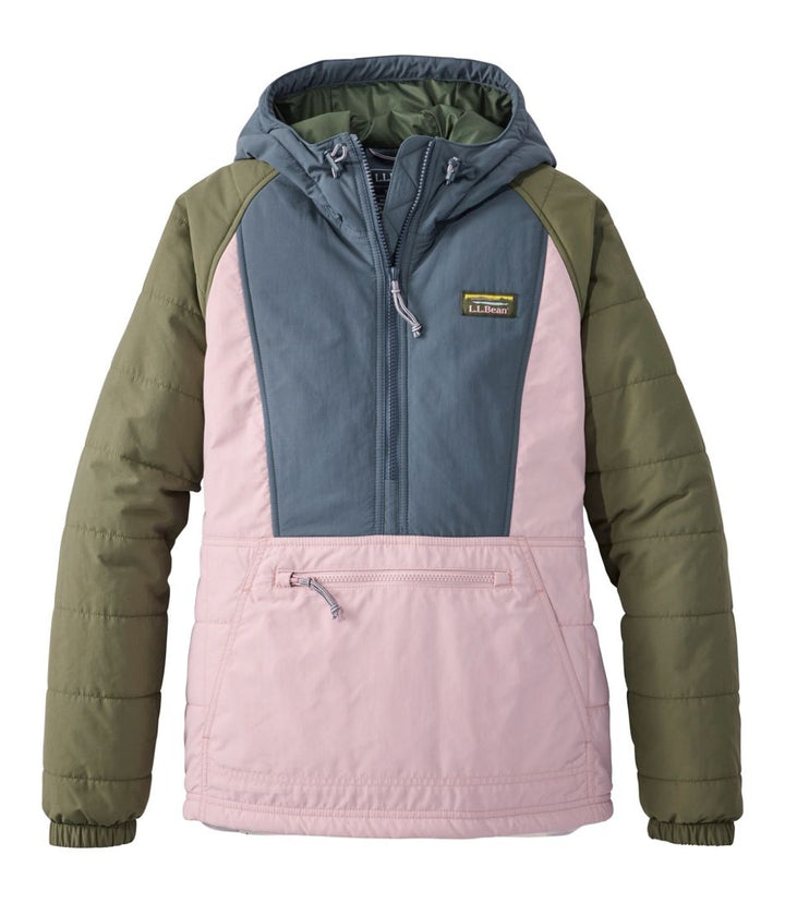 L.L.Bean Women's Mountain Classic Insulated Anorak, Colorblock, Reg - Quest Outdoors