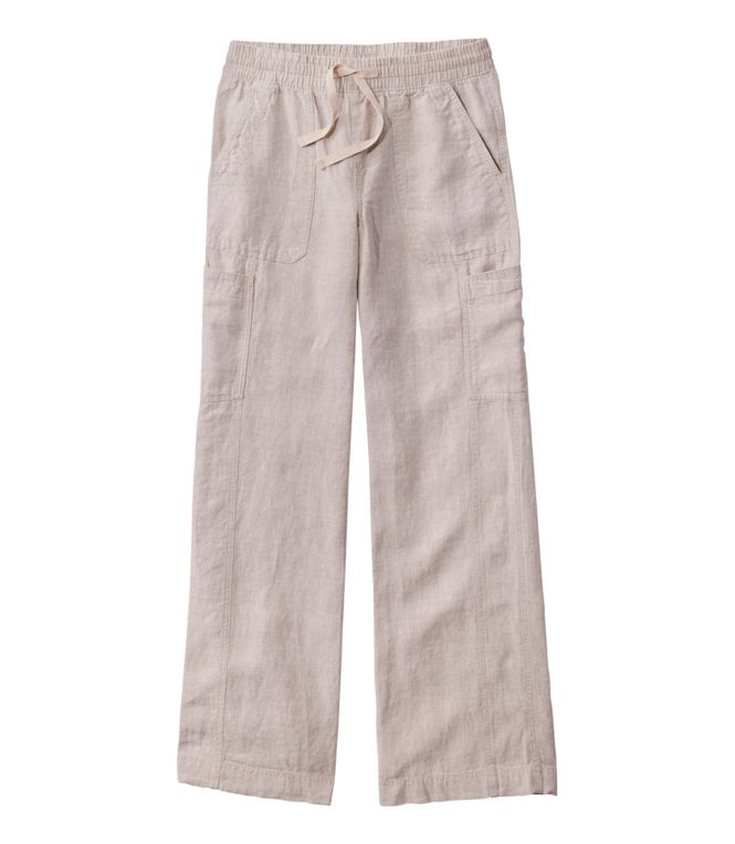 L.L.Bean Women's Premium Linen Breezy Pull - On Ankle Pant - Quest Outdoors