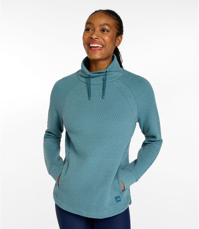 L.L.Bean Women's Ridgeknit Crossneck Pullover, Regular - Quest Outdoors