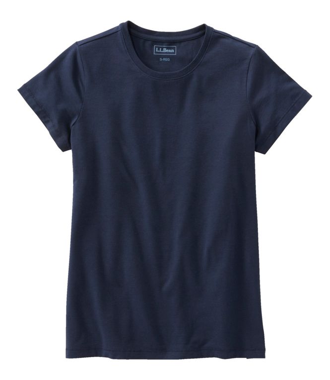 L.L.Bean Women's Soft Stretch Supima Tee Crewneck Short Sleeve - Quest Outdoors
