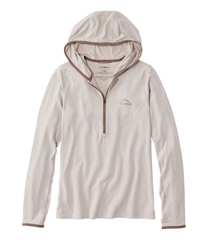 L.L.Bean Women's SunSmart Coolpro Half Zip Hoodie - Quest Outdoors