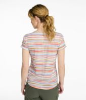 L.L.Bean Women's SunSmart Lifestyle Short - Sleeve Stripe Regular - Quest Outdoors
