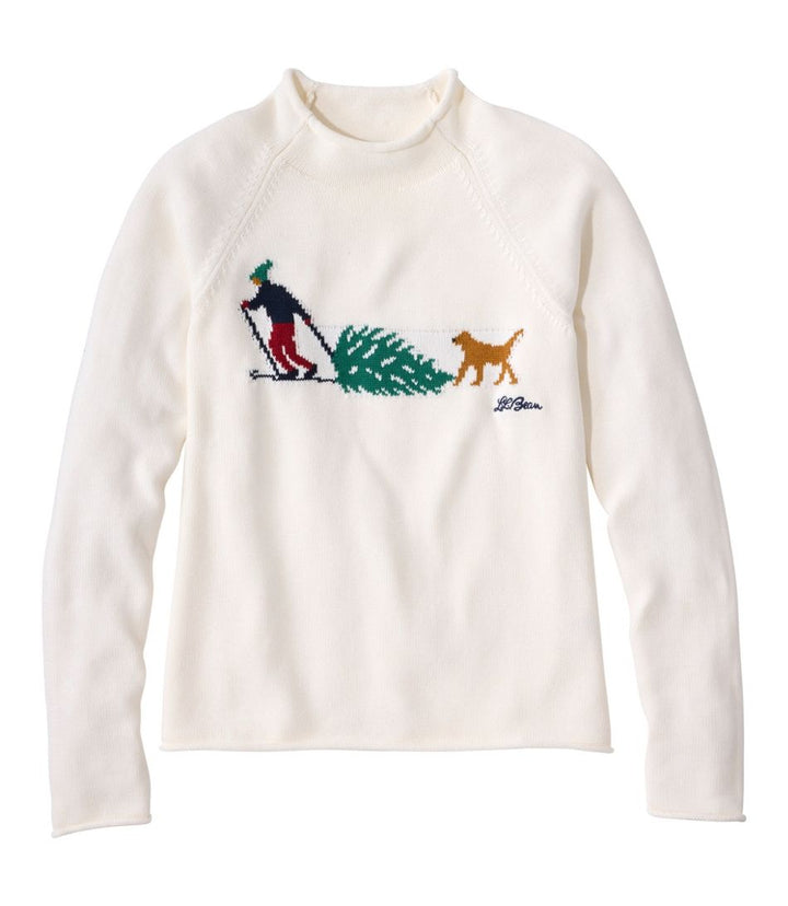 L.L.Bean Women's The Original Double L® Sweater, Novelty Rollneck, Regular - Quest Outdoors