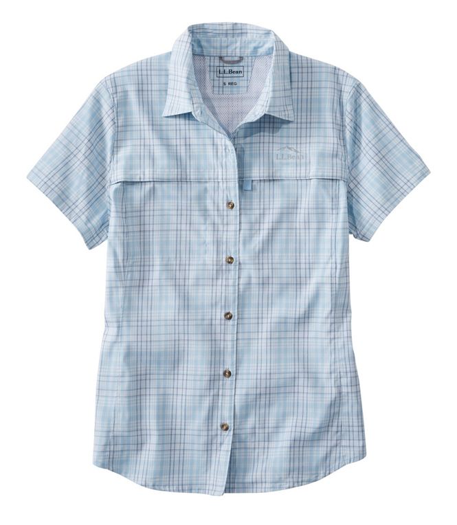 L.L.Bean Women's Tropicwear Short - Sleeve Plaid - Quest Outdoors