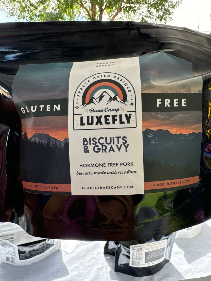 Luxefly BaseCamp Gluten Free Biscuits and Gravy - Quest Outdoors