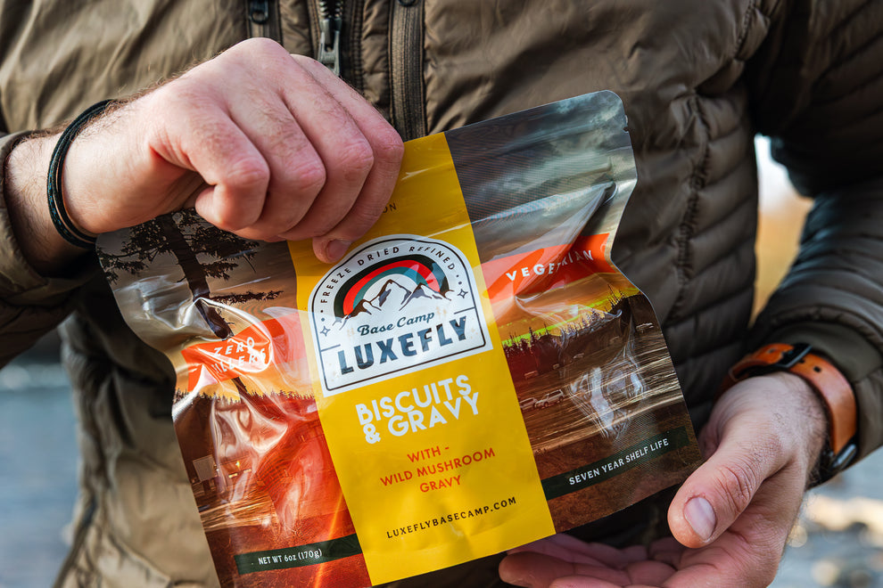 Luxefly BaseCamp Mushroom Biscuits and Gravy