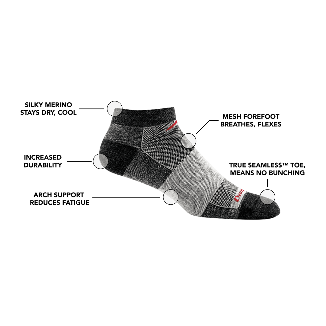 Men's 1437 No Show Lightweight Running Socks - Quest Outdoors