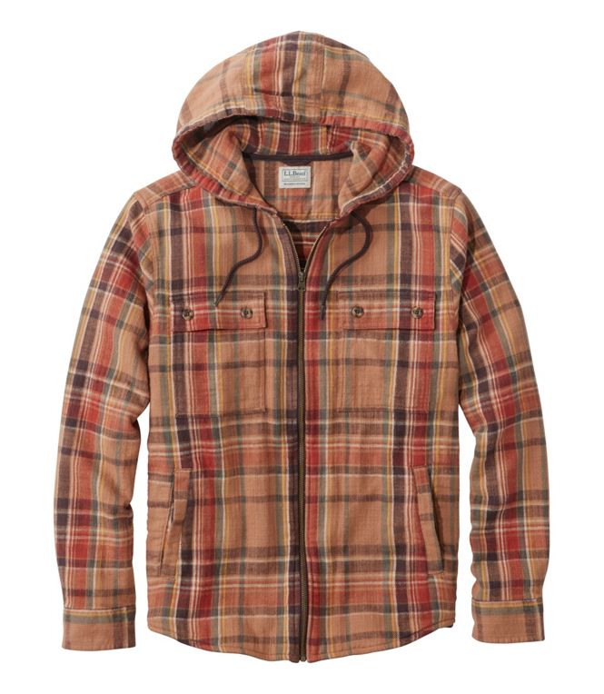 Men's 1912 Field Flannel Shirt, Hooded, Slightly Fitted Untucked Fit, Plaid - Quest Outdoors