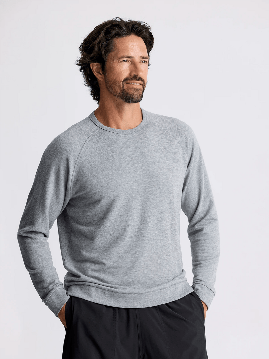 Men's Bamboo Lightweight Fleece Crew - Quest Outdoors