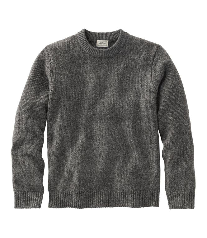 Men's Bean's Classic Ragg Wool Sweater, Crewneck, Regular - Quest Outdoors
