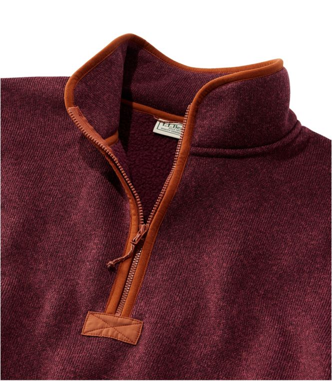 Men's Bean's Sweater Fleece Half - Zip Pullover, Regular - Quest Outdoors