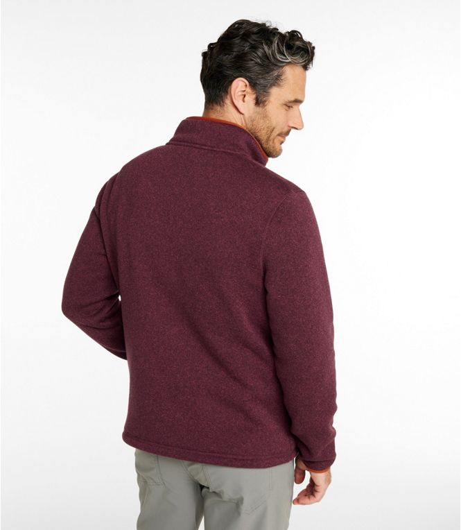 Men's Bean's Sweater Fleece Half - Zip Pullover, Regular - Quest Outdoors