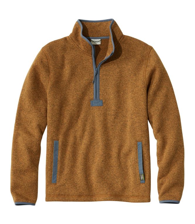 Men's Bean's Sweater Fleece Half - Zip Pullover, Regular - Quest Outdoors