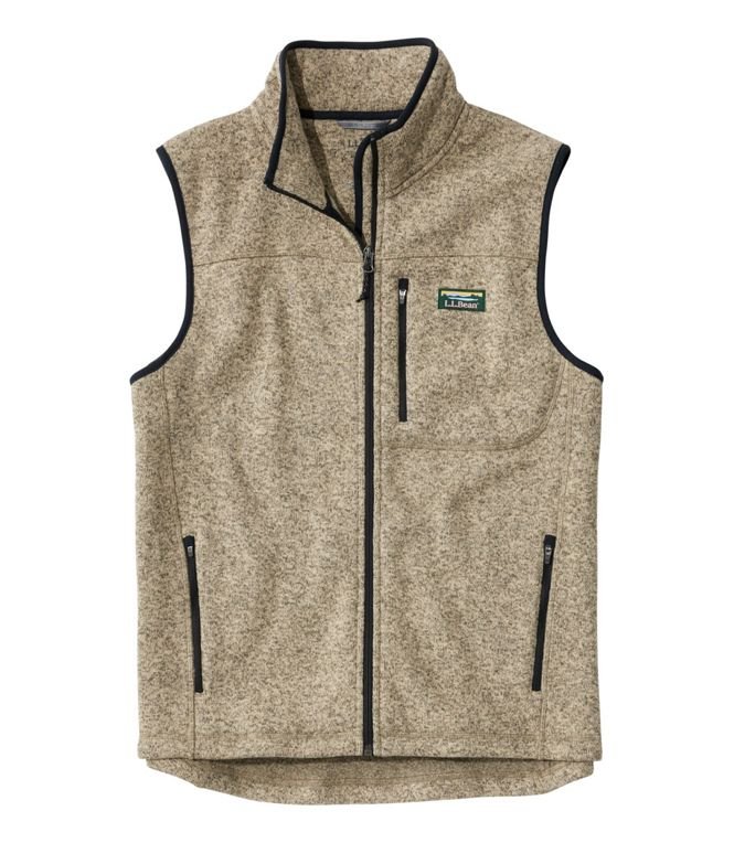 Men's Bean's Sweater Fleece Vest, Regular - Quest Outdoors