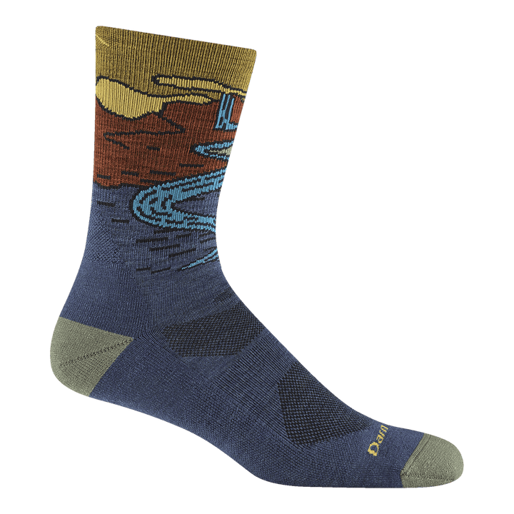 Men's Chasing Waterfalls Micro Crew Lightweight Hiking Socks - Quest Outdoors