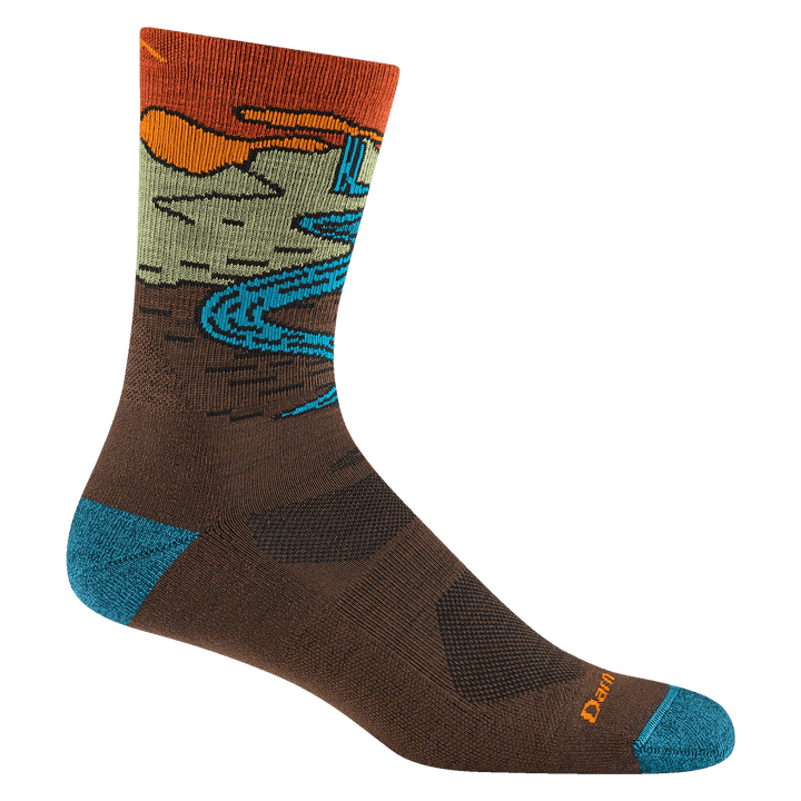 Men's Chasing Waterfalls Micro Crew Lightweight Hiking Socks - Quest Outdoors
