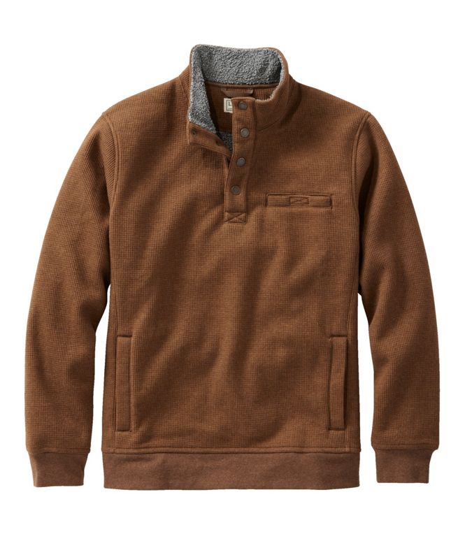 Men's Katahdin Iron Works Bonded Waffle Fleece, Mockneck, Regular - Quest Outdoors