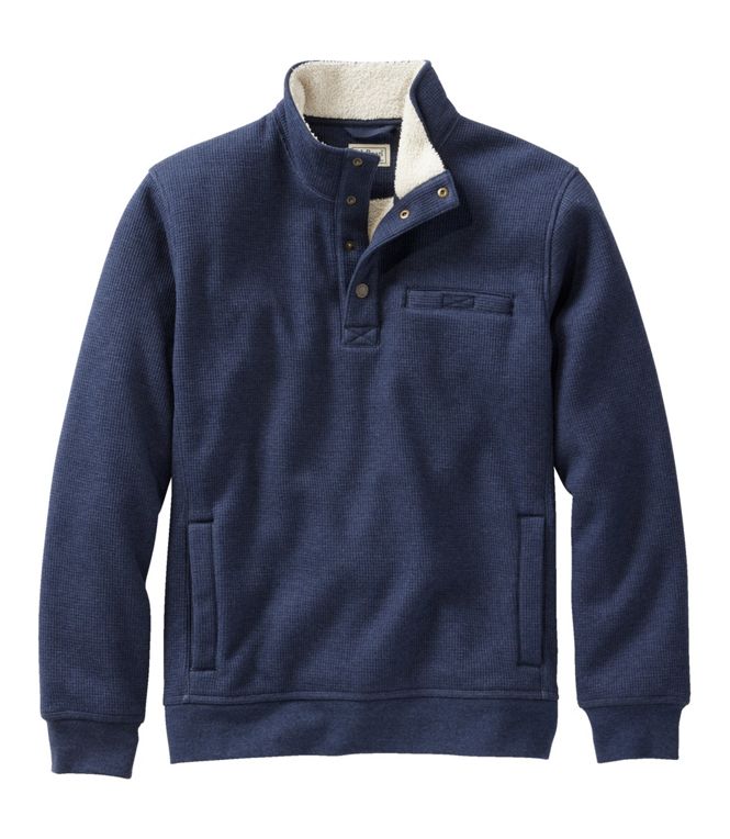 Men's Katahdin Iron Works Bonded Waffle Fleece, Mockneck, Regular - Quest Outdoors