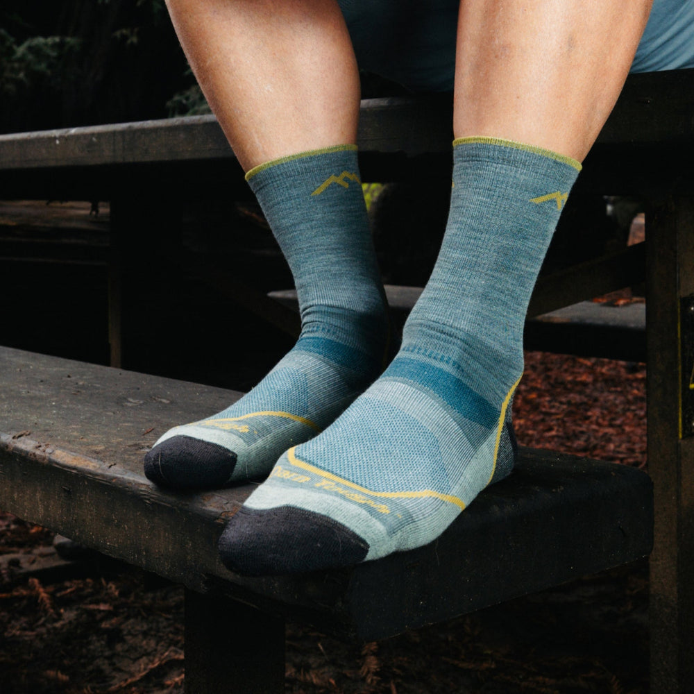 Men's Light Hiker Micro Crew Lightweight Hiking Socks - Quest Outdoors