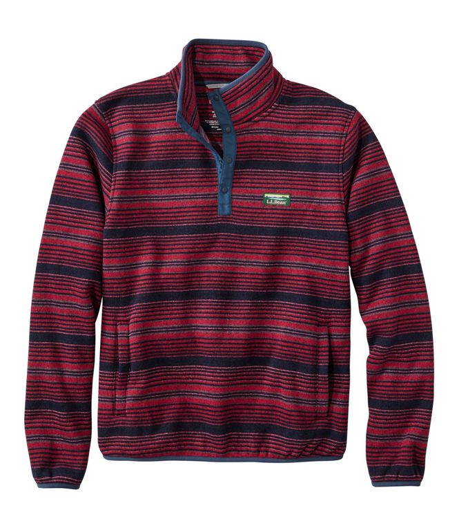 Men's L.L.Bean Sweater Fleece Pullover, Print, Regular - Quest Outdoors