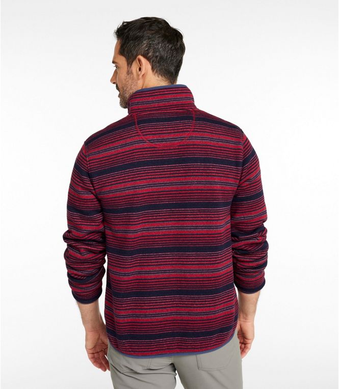 Men's L.L.Bean Sweater Fleece Pullover, Print, Regular - Quest Outdoors
