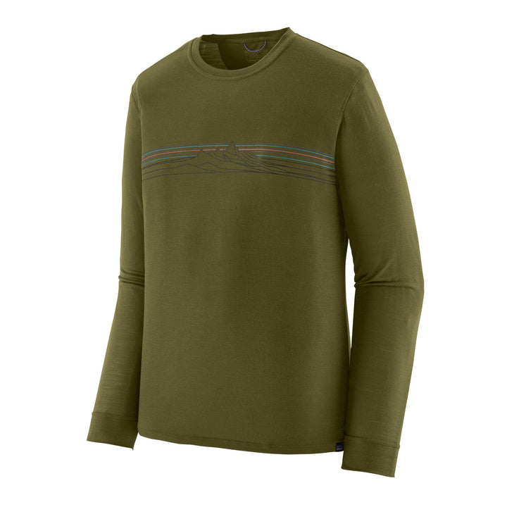 Men's Long - Sleeved Capilene Cool Merino Blend Graphic Shirt - Quest Outdoors