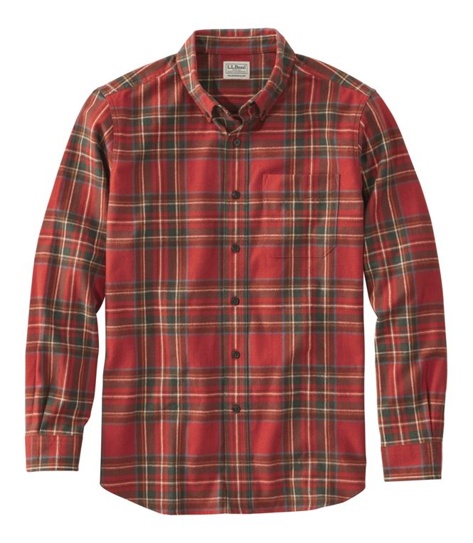 Men's Scotch Plaid Flannel Shirt, Traditional Fit - Quest Outdoors