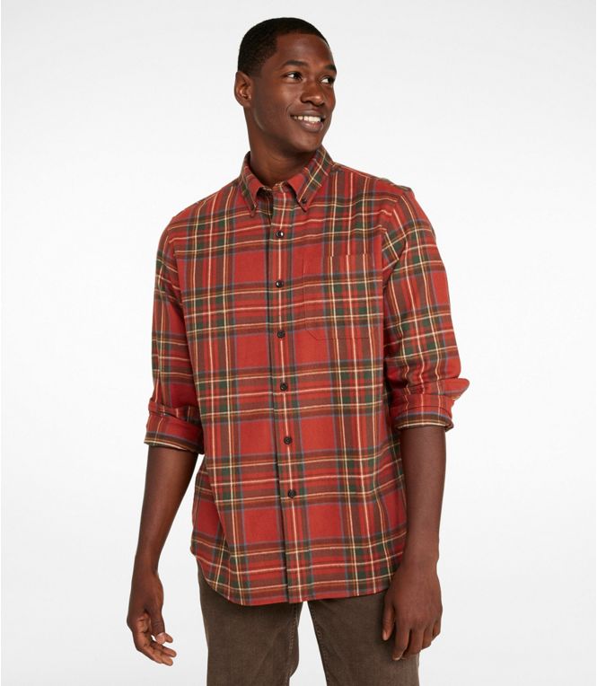 Men's Scotch Plaid Flannel Shirt, Traditional Fit - Quest Outdoors
