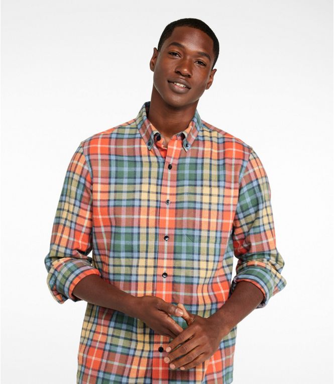 Men's Scotch Plaid Flannel Shirt, Traditional Fit - Quest Outdoors