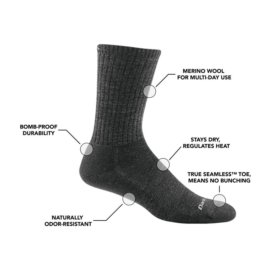 Men's The Standard Crew Lightweight Lifestyle Socks - Quest Outdoors