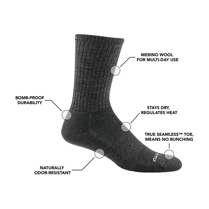 Men's The Standard Crew Lightweight Lifestyle Socks - Quest Outdoors