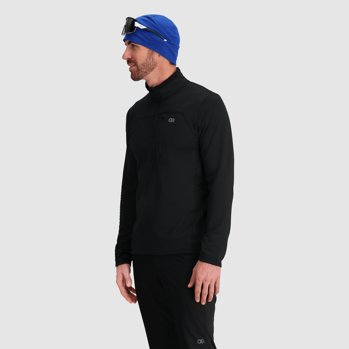 Men's Vigor Grid Fleece Half Zip - Quest Outdoors