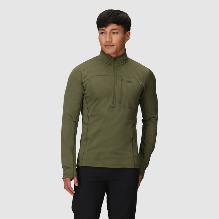 Men's Vigor Grid Fleece Half Zip - Quest Outdoors