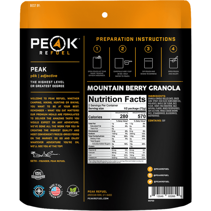 Mountain Berry Granola - Quest Outdoors